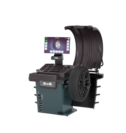 Балансировочный станок STELLAR с пневматическим валом SIVIK СБМП-60/3D Pro(УЗ, ЭМВ, БСИ) + ИПШ серый