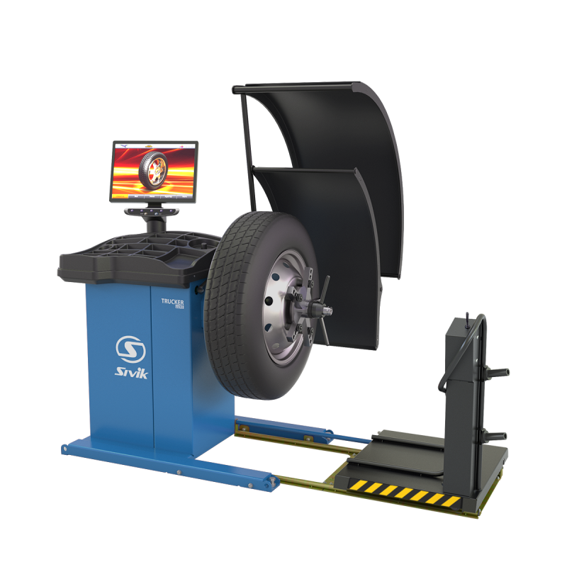 Балансировочный станок СИВИК СБМП-200 Trucker Luxe для грузовых и легковых колес Синий RAL5017