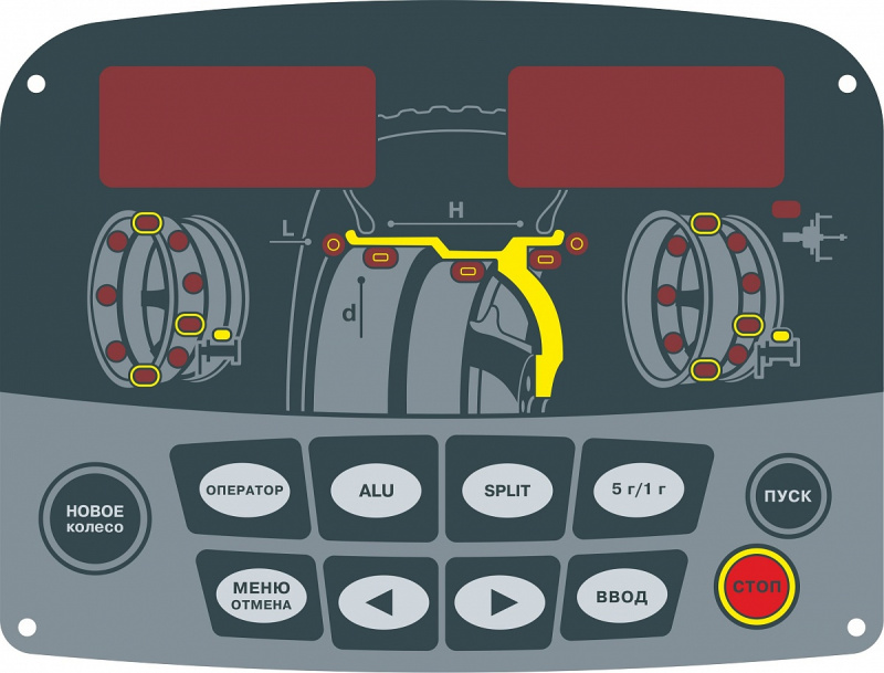 Клавиатура пленочная КС-216 (СБМК-60)  КС916.003.00