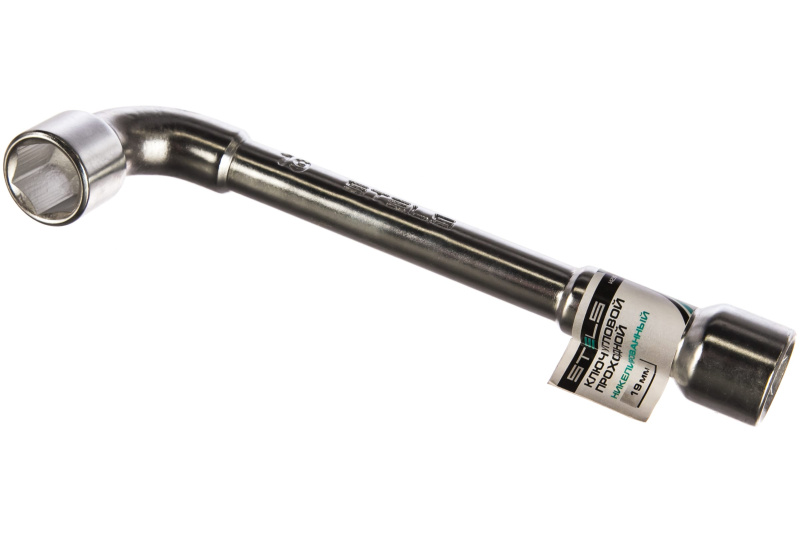 Ключ угловой 19мм проходной// STELS  14239