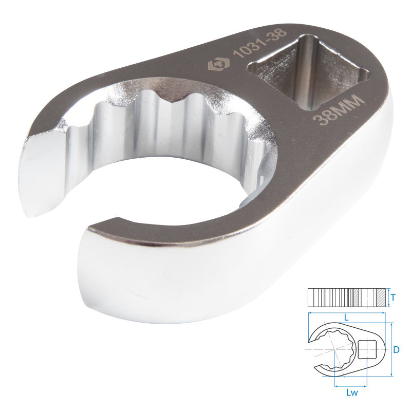 KING TONY Ключ разрезной (воронья лапка) 38 мм, 3/4" 1031-38R