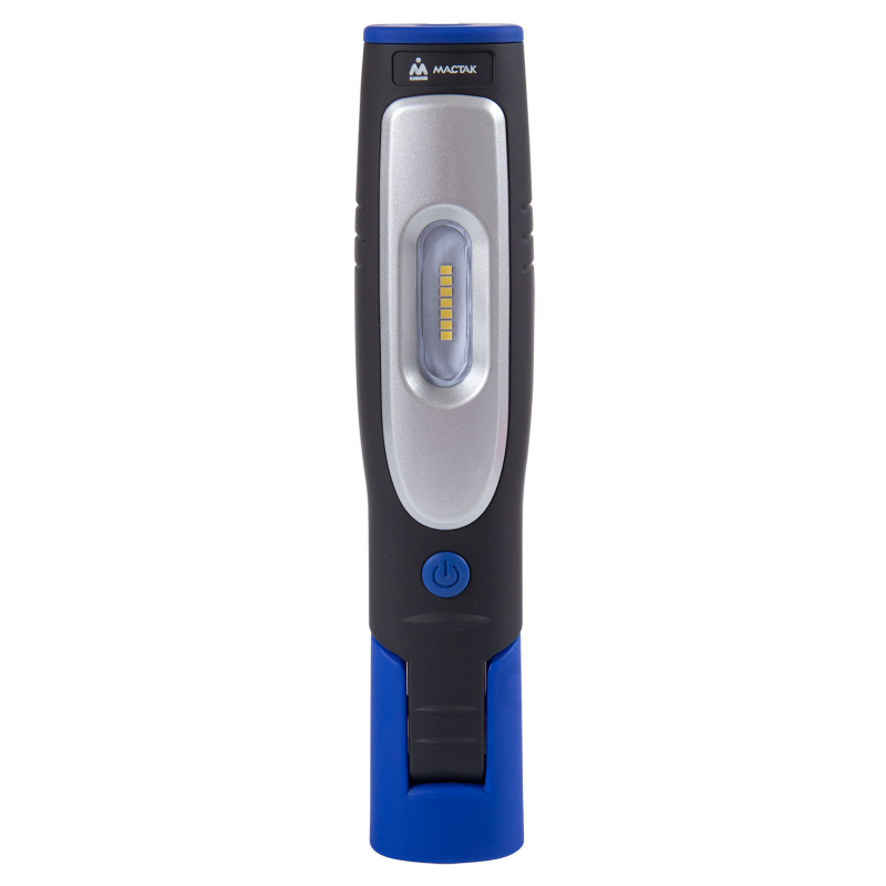 MACTAK Фонарь светодиодный, шарнирный, магнит, 7+1 элемент, Li-Ion, 3,7В 890-00107