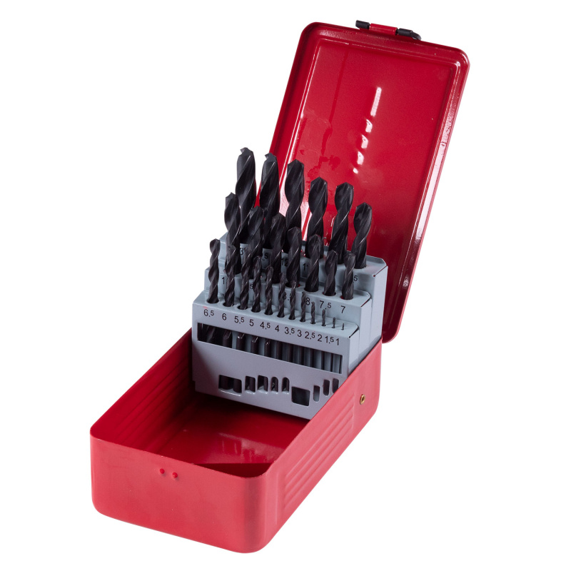 KING TONY Набор сверл по металлу HSS 1,0-13,0 мм, 25 предметов 11325SQ