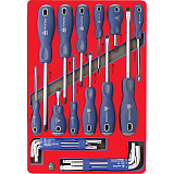 MACTAK Набор отвёрток, шестигранников и TORX, 27 пр. 5-40627